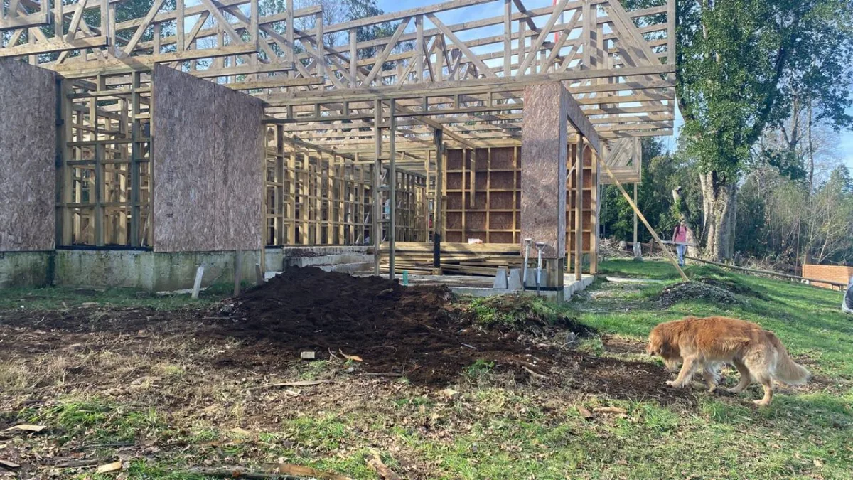 Parcela Villarrica con casa en construcción, foto 3